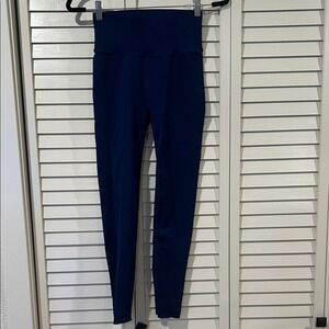 Fabletics SculptKnit Navy Blue Leggings Size L